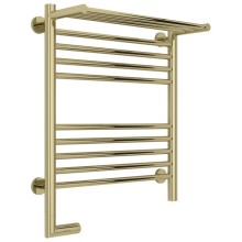 Полотенцесушитель электрический 600х500 шампань МЭМ левый Сунержа Богема с полкой 2.0 020-5206-6050