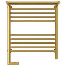 Полотенцесушитель электрический 600х500 золотой МЭМ левый Сунержа Богема с полкой 2.0 03-5206-6050