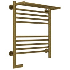 Полотенцесушитель электрический 600х500 состаренная бронза МЭМ левый Сунержа Богема с полкой 2.0 05-5206-6050