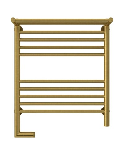 Полотенцесушитель электрический 600х500 состаренная латунь МЭМ левый Сунержа Богема с полкой 2.0 051-5206-6050