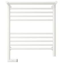 Полотенцесушитель электрический 600х500 белый глянец МЭМ левый Сунержа Богема с полкой 2.0 12-5206-6050