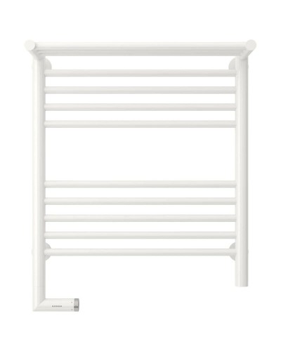 Полотенцесушитель электрический 600х500 белый глянец МЭМ левый Сунержа Богема с полкой 2.0 12-5206-6050