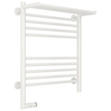 Полотенцесушитель электрический 600х500 белый глянец МЭМ левый Сунержа Богема с полкой 2.0 12-5206-6050