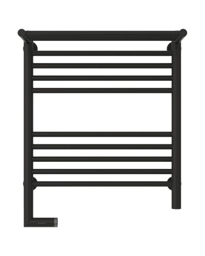 Полотенцесушитель электрический 600х500 темный титан муар МЭМ левый Сунержа Богема с полкой 2.0 15-5206-6050