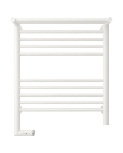 Полотенцесушитель электрический 600х500 белый матовый МЭМ левый Сунержа Богема с полкой 2.0 30-5206-6050