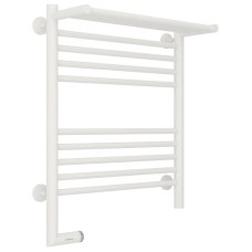Полотенцесушитель электрический 600х500 белый матовый МЭМ левый Сунержа Богема с полкой 2.0 30-5206-6050