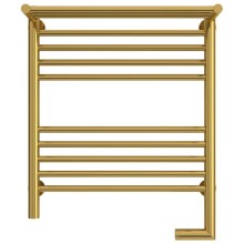 Полотенцесушитель электрический 600х500 золотой МЭМ правый Сунержа Богема с полкой 2.0 03-5207-6050
