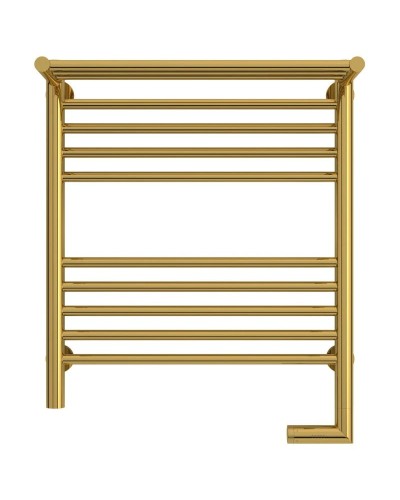 Полотенцесушитель электрический 600х500 золотой МЭМ правый Сунержа Богема с полкой 2.0 03-5207-6050