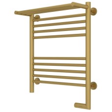 Полотенцесушитель электрический 600х500 золотой матовый МЭМ правый Сунержа Богема с полкой 2.0 032-5207-6050