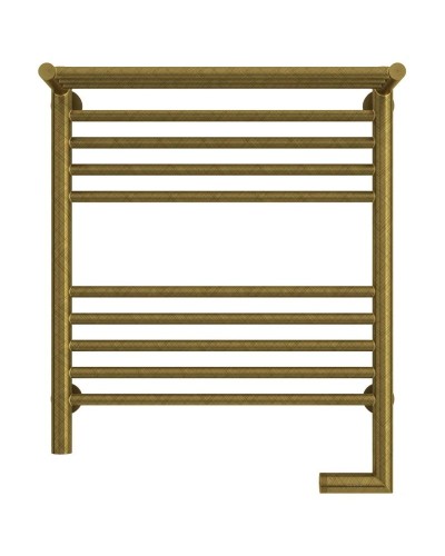 Полотенцесушитель электрический 600х500 состаренная бронза МЭМ правый Сунержа Богема с полкой 2.0 05-5207-6050