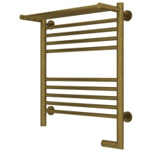 Полотенцесушитель электрический 600х500 состаренная бронза МЭМ правый Сунержа Богема с полкой 2.0 05-5207-6050