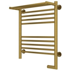 Полотенцесушитель электрический 600х500 состаренная латунь МЭМ правый Сунержа Богема с полкой 2.0 051-5207-6050