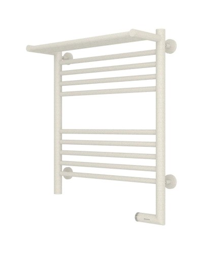 Полотенцесушитель электрический 600х500 античное белое золото МЭМ правый Сунержа Богема с полкой 2.0 10-5207-6050