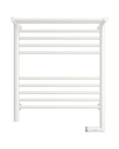 Полотенцесушитель электрический 600х500 белый глянец МЭМ правый Сунержа Богема с полкой 2.0 12-5207-6050