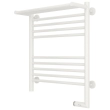Полотенцесушитель электрический 600х500 белый глянец МЭМ правый Сунержа Богема с полкой 2.0 12-5207-6050