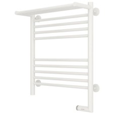 Полотенцесушитель электрический 600х500 белый глянец МЭМ правый Сунержа Богема с полкой 2.0 12-5207-6050