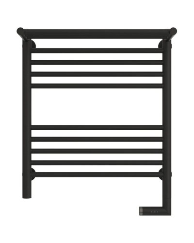 Полотенцесушитель электрический 600х500 темный титан муар МЭМ правый Сунержа Богема с полкой 2.0 15-5207-6050