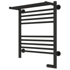 Полотенцесушитель электрический 600х500 темный титан муар МЭМ правый Сунержа Богема с полкой 2.0 15-5207-6050