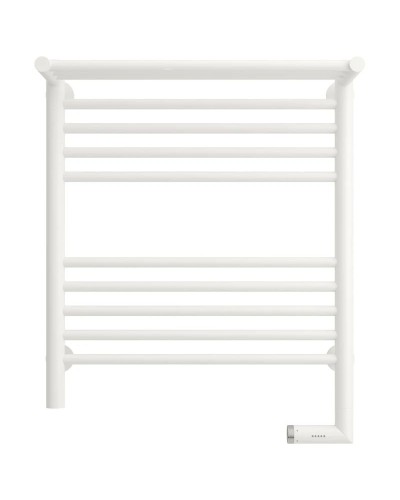 Полотенцесушитель электрический 600х500 белый матовый МЭМ правый Сунержа Богема с полкой 2.0 30-5207-6050