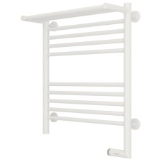 Полотенцесушитель электрический 600х500 белый матовый МЭМ правый Сунержа Богема с полкой 2.0 30-5207-6050