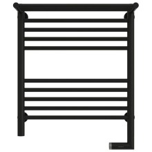 Полотенцесушитель электрический 600х500 черный матовый МЭМ правый Сунержа Богема с полкой 2.0 31-5207-6050
