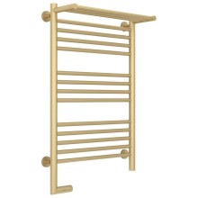 Полотенцесушитель электрический 800х500 шампань матовая МЭМ левый Сунержа Богема с полкой 2.0 022-5206-8050