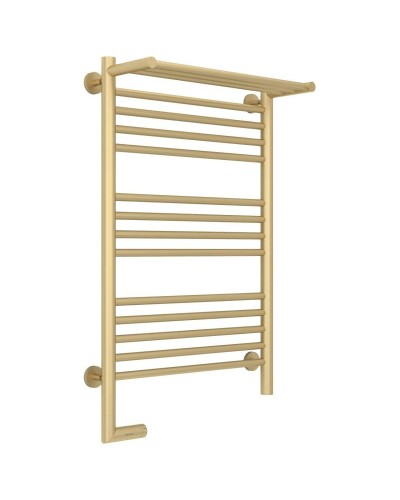 Полотенцесушитель электрический 800х500 шампань матовая МЭМ левый Сунержа Богема с полкой 2.0 022-5206-8050