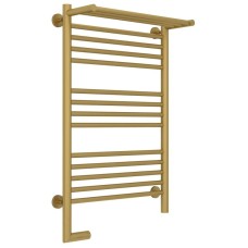 Полотенцесушитель электрический 800х500 золотой матовый МЭМ левый Сунержа Богема с полкой 2.0 032-5206-8050
