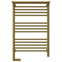 Полотенцесушитель электрический 800х500 состаренная бронза МЭМ левый Сунержа Богема с полкой 2.0 05-5206-8050