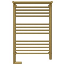 Полотенцесушитель электрический 800х500 состаренная латунь МЭМ левый Сунержа Богема с полкой 2.0 051-5206-8050