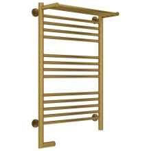 Полотенцесушитель электрический 800х500 состаренная латунь МЭМ левый Сунержа Богема с полкой 2.0 051-5206-8050