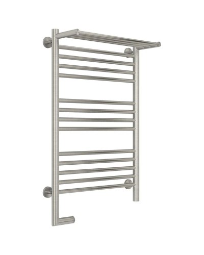 Полотенцесушитель электрический 800х500 сатин МЭМ левый Сунержа Богема с полкой 2.0 071-5206-8050