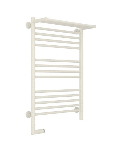 Полотенцесушитель электрический 800х500 античное белое золото МЭМ левый Сунержа Богема с полкой 2.0 10-5206-8050