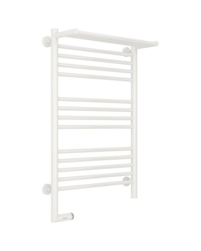 Полотенцесушитель электрический 800х500 белый глянец МЭМ левый Сунержа Богема с полкой 2.0 12-5206-8050