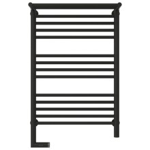 Полотенцесушитель электрический 800х500 темный титан муар МЭМ левый Сунержа Богема с полкой 2.0 15-5206-8050