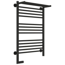 Полотенцесушитель электрический 800х500 темный титан муар МЭМ левый Сунержа Богема с полкой 2.0 15-5206-8050