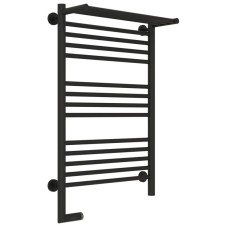 Полотенцесушитель электрический 800х500 темный титан муар МЭМ левый Сунержа Богема с полкой 2.0 15-5206-8050