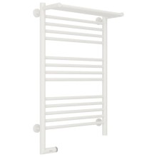 Полотенцесушитель электрический 800х500 белый матовый МЭМ левый Сунержа Богема с полкой 2.0 30-5206-8050