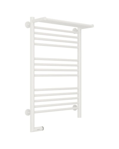 Полотенцесушитель электрический 800х500 белый матовый МЭМ левый Сунержа Богема с полкой 2.0 30-5206-8050