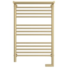 Полотенцесушитель электрический 800х500 шампань матовая МЭМ правый Сунержа Богема с полкой 2.0 022-5207-8050