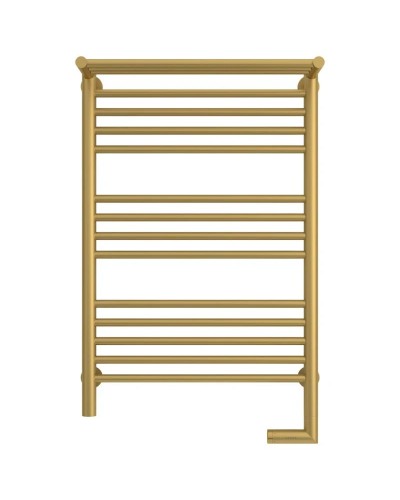 Полотенцесушитель электрический 800х500 золотой матовый МЭМ правый Сунержа Богема с полкой 2.0 032-5207-8050