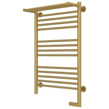 Полотенцесушитель электрический 800х500 золотой матовый МЭМ правый Сунержа Богема с полкой 2.0 032-5207-8050