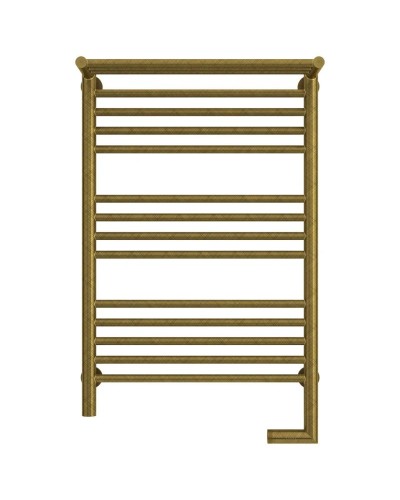 Полотенцесушитель электрический 800х500 состаренная бронза МЭМ правый Сунержа Богема с полкой 2.0 05-5207-8050