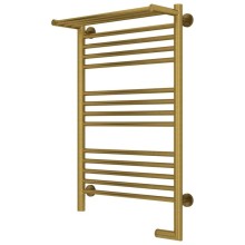 Полотенцесушитель электрический 800х500 состаренная латунь МЭМ правый Сунержа Богема с полкой 2.0 051-5207-8050