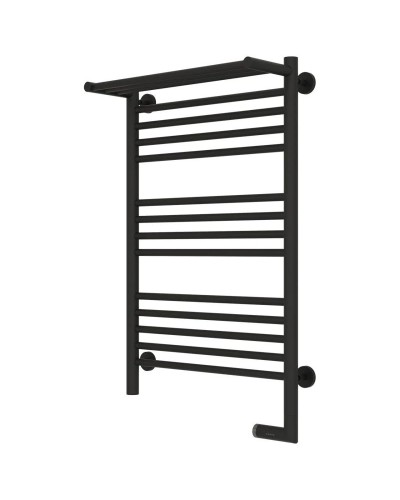 Полотенцесушитель электрический 800х500 темный титан муар МЭМ правый Сунержа Богема с полкой 2.0 15-5207-8050