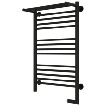 Полотенцесушитель электрический 800х500 черный матовый МЭМ правый Сунержа Богема с полкой 2.0 31-5207-8050