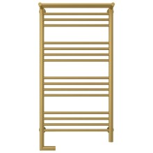 Полотенцесушитель электрический 1000х500 золотой матовый МЭМ левый Сунержа Богема с полкой 2.0 032-5206-1050
