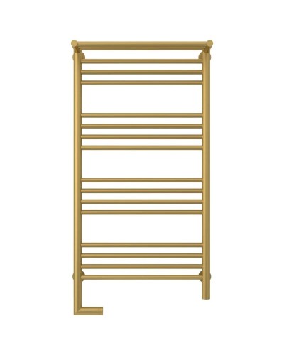 Полотенцесушитель электрический 1000х500 золотой матовый МЭМ левый Сунержа Богема с полкой 2.0 032-5206-1050