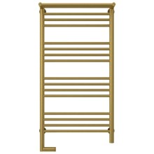 Полотенцесушитель электрический 1000х500 состаренная латунь МЭМ левый Сунержа Богема с полкой 2.0 051-5206-1050