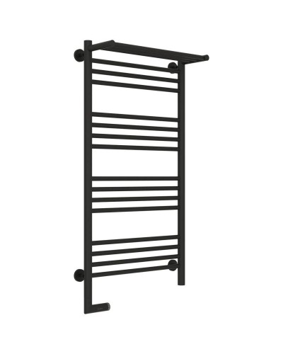 Полотенцесушитель электрический 1000х500 темный титан муар МЭМ левый Сунержа Богема с полкой 2.0 15-5206-1050